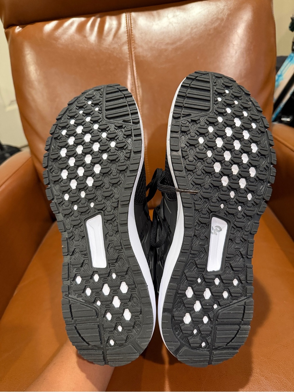 Adidas Women’s Black Mesh Running Shoes - Picture 4 of 5